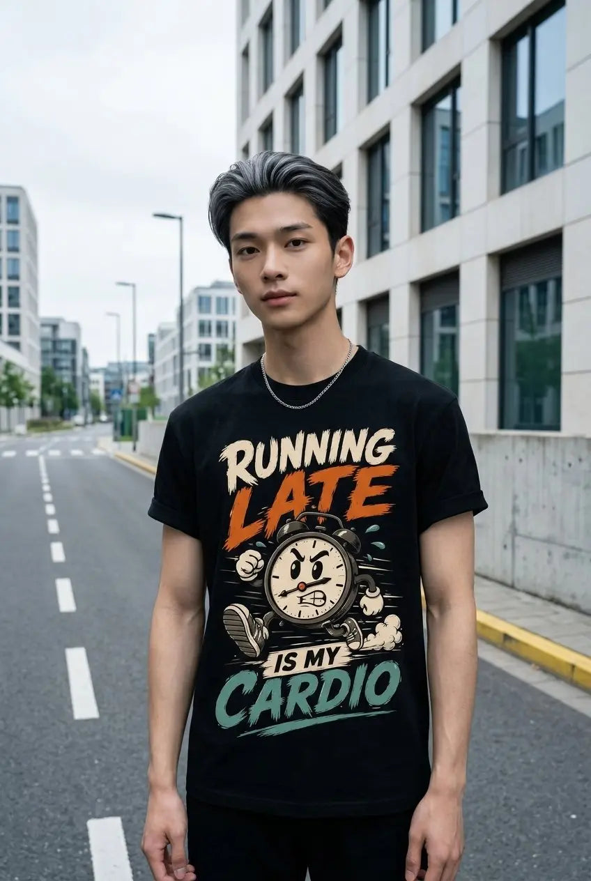 Running Late is My Cardio T-Shirt TeeStation
