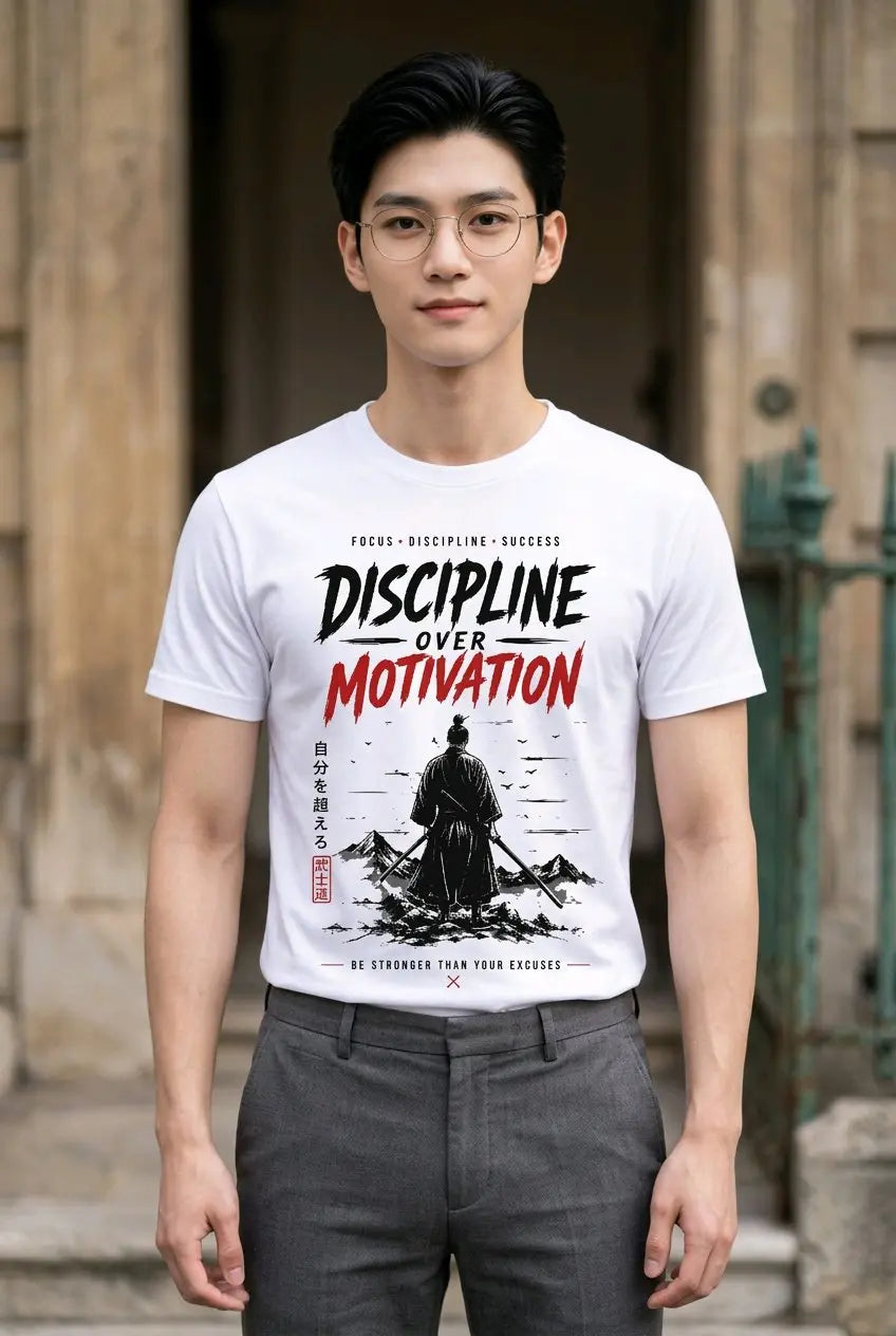 Discipline Over Motivation T-Shirt TeeStation