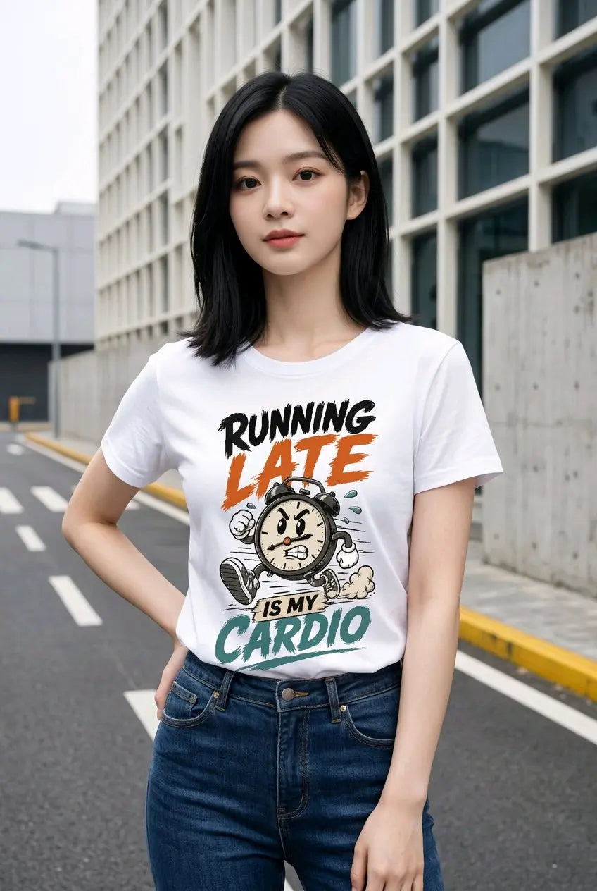 Running Late is My Cardio T-Shirt TeeStation