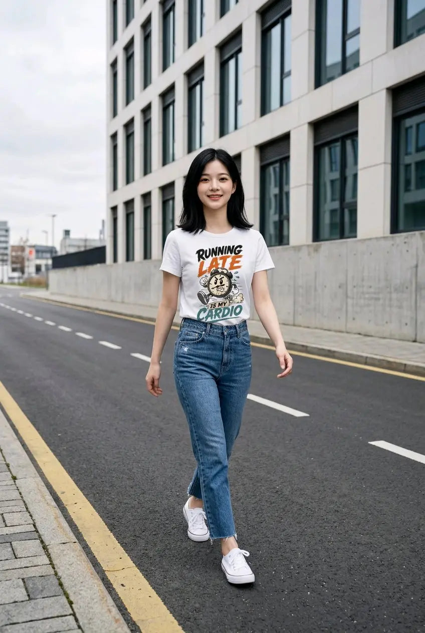Running Late is My Cardio T-Shirt TeeStation