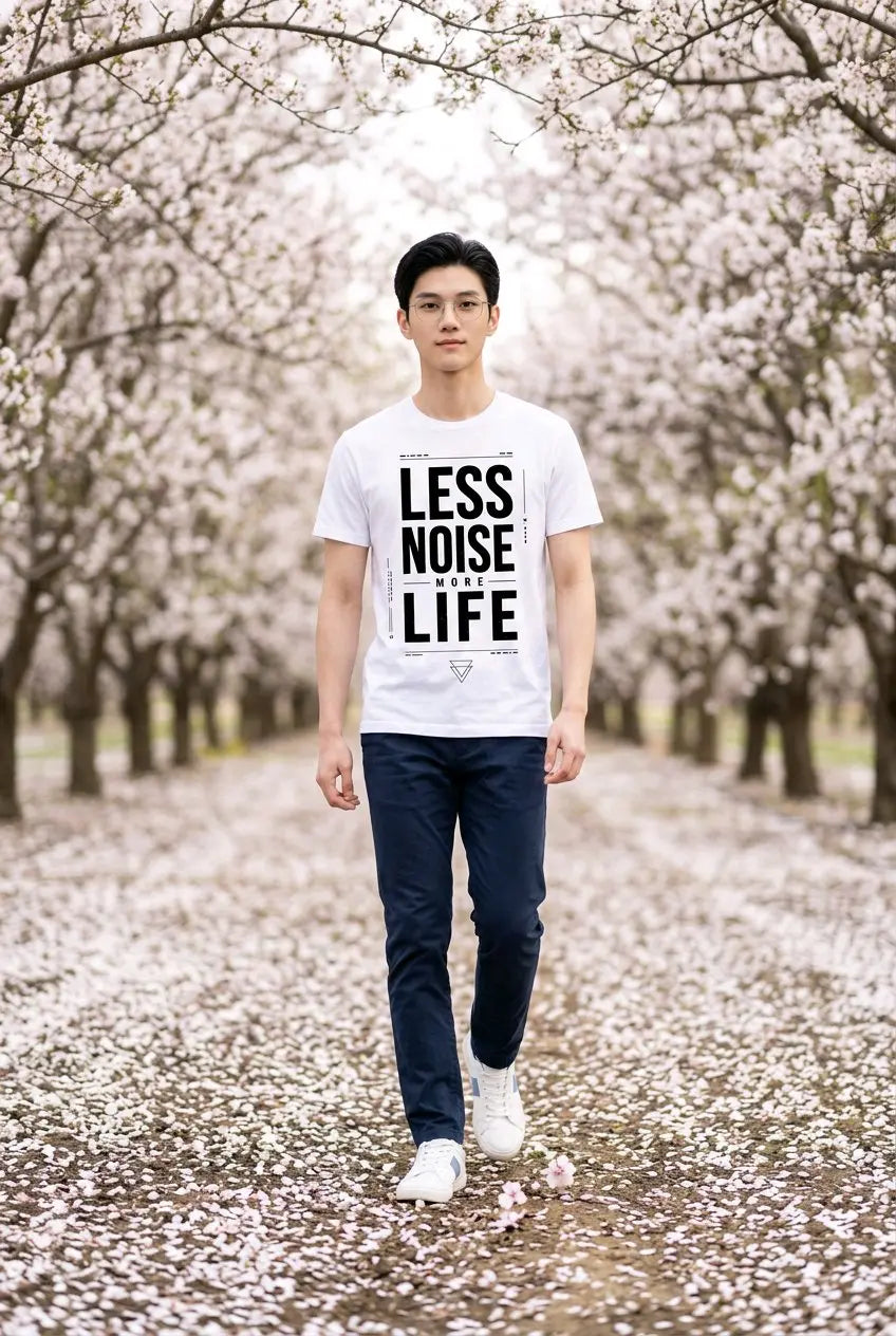 Less Noise More Life T-Shirt TeeStation