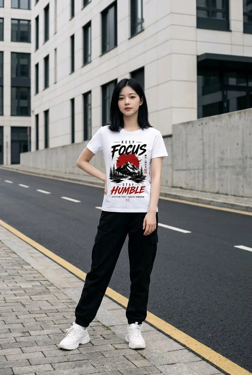 Keep Focus Stay Humble T-Shirt TeeStation