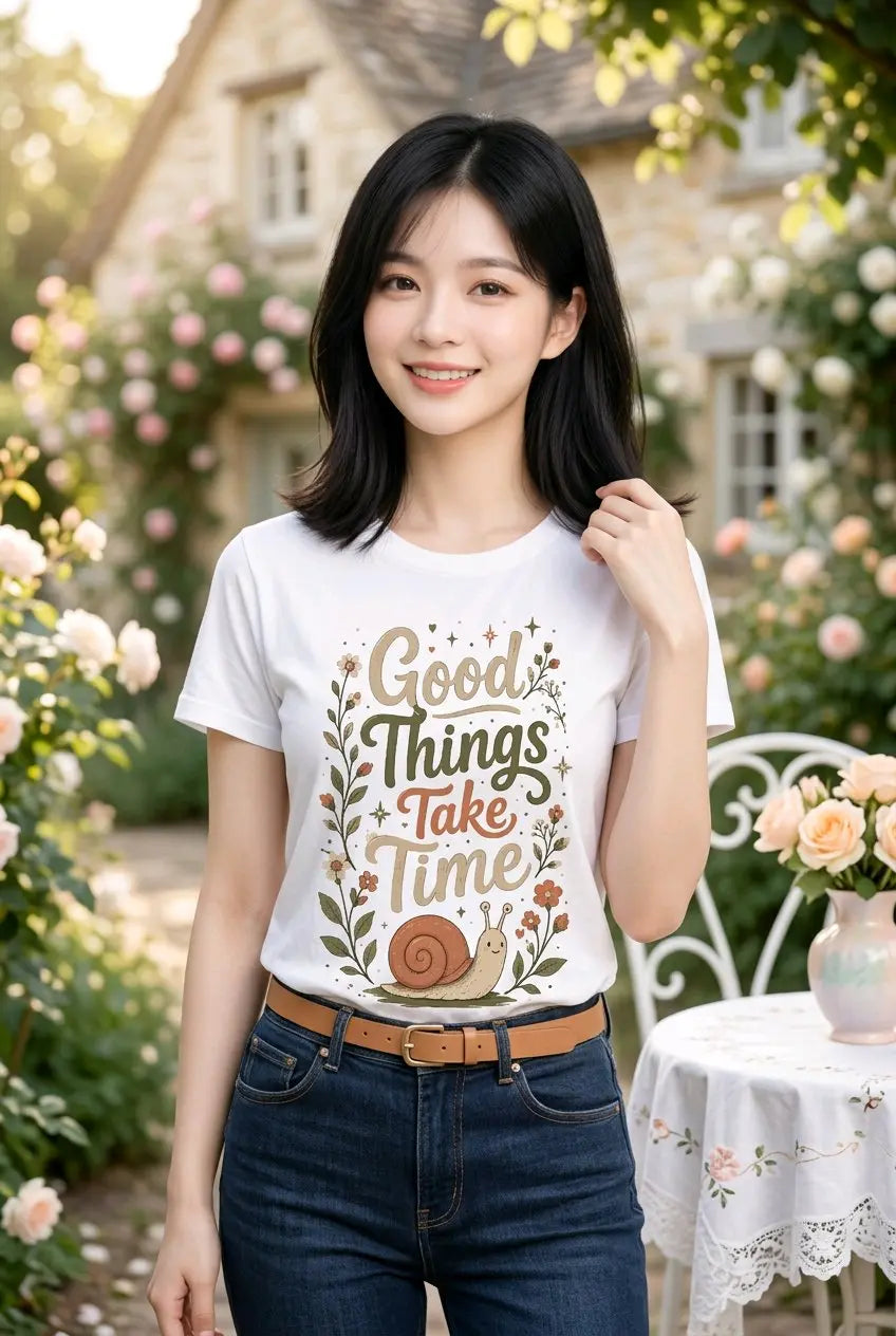 Good Things Take Time T-Shirt TeeStation