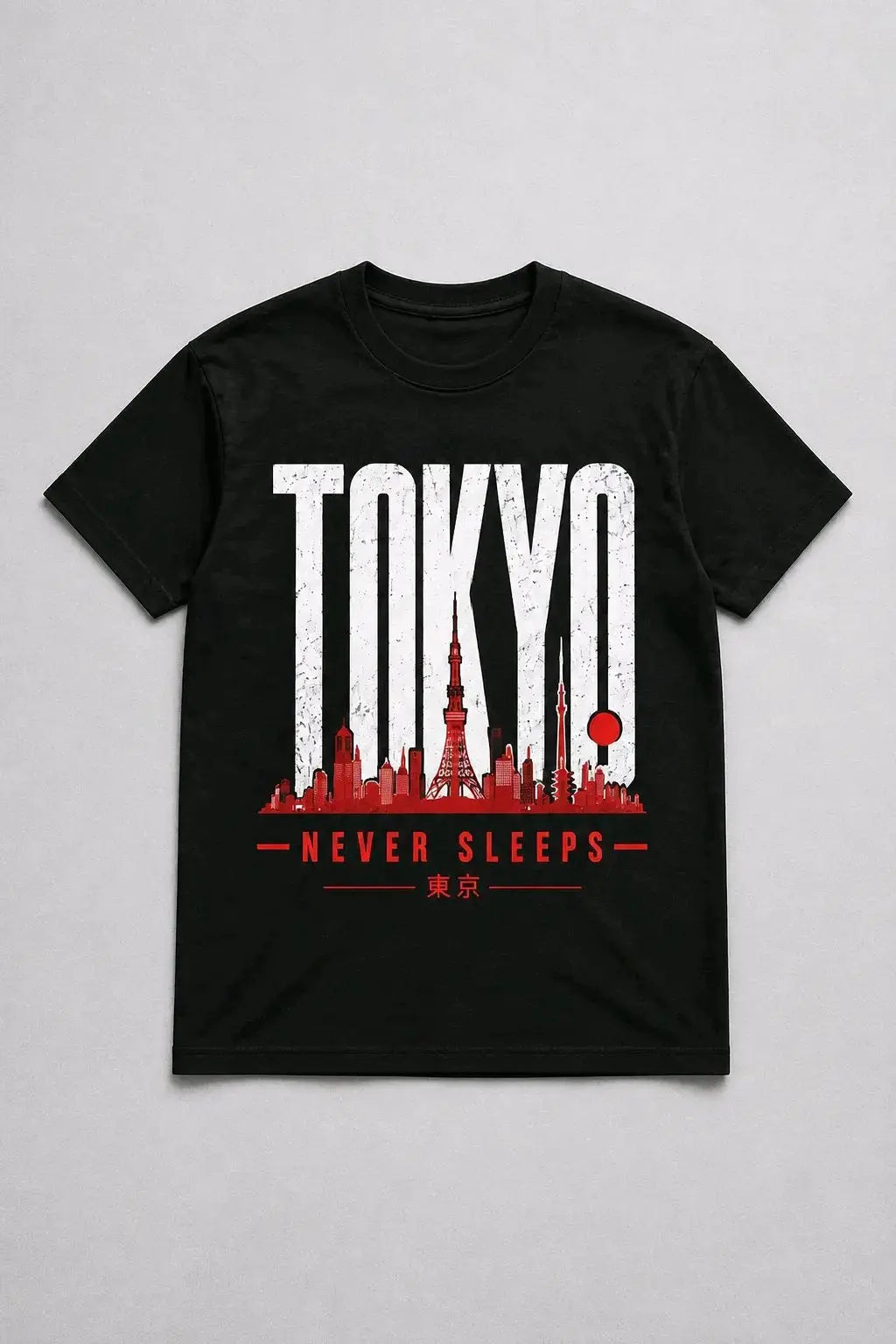 Tokyo Never Sleeps T-Shirt TeeStation