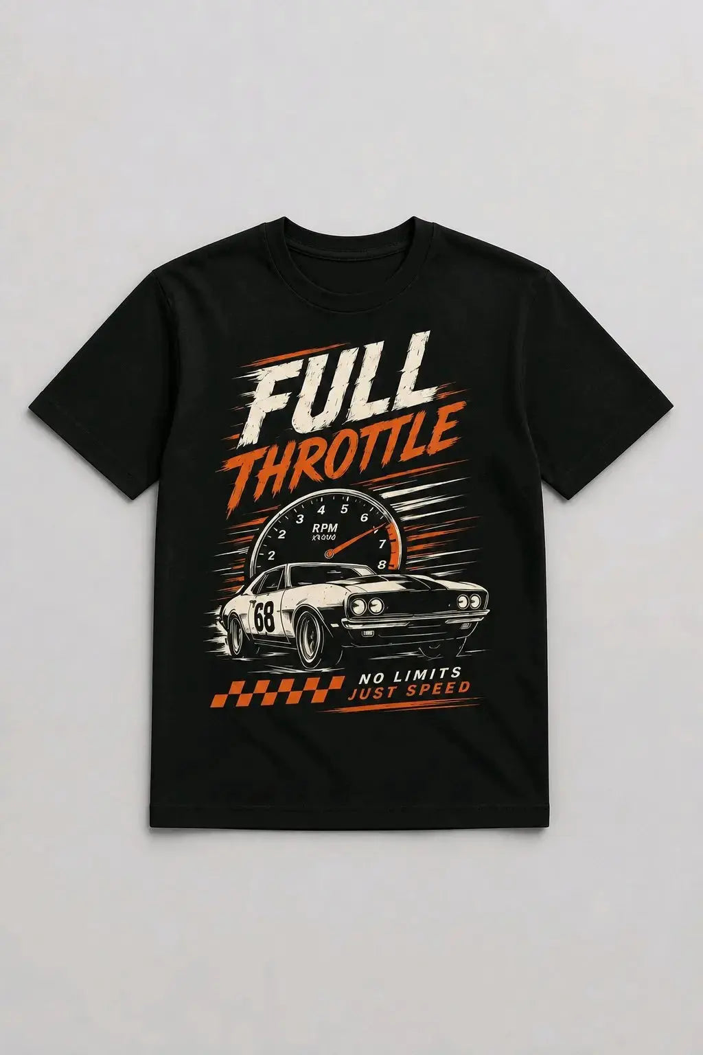 Full Throttle Racing T-Shirt TeeStation