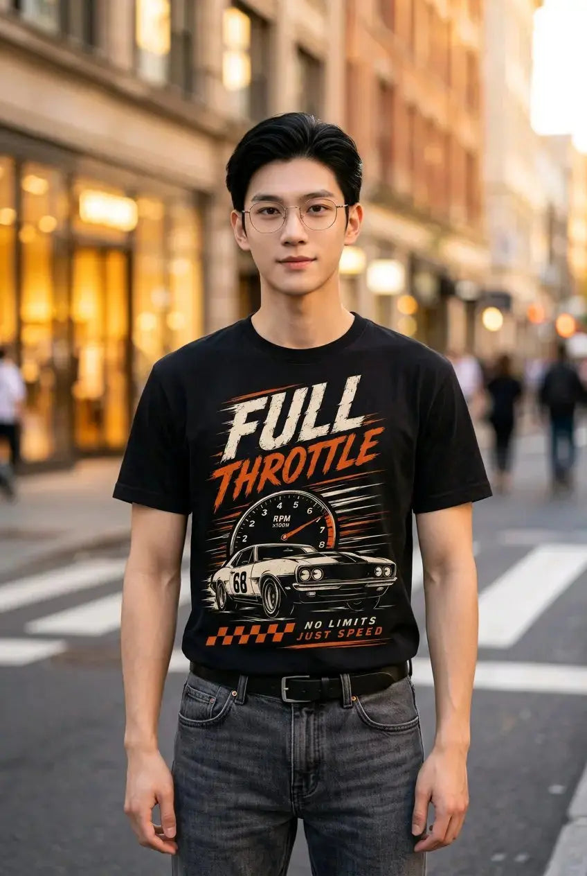 Full Throttle Racing T-Shirt TeeStation